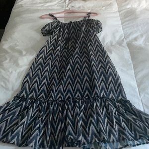 Imoga NWT Girls Off the Shoulder adjustable chiffon maxidress!